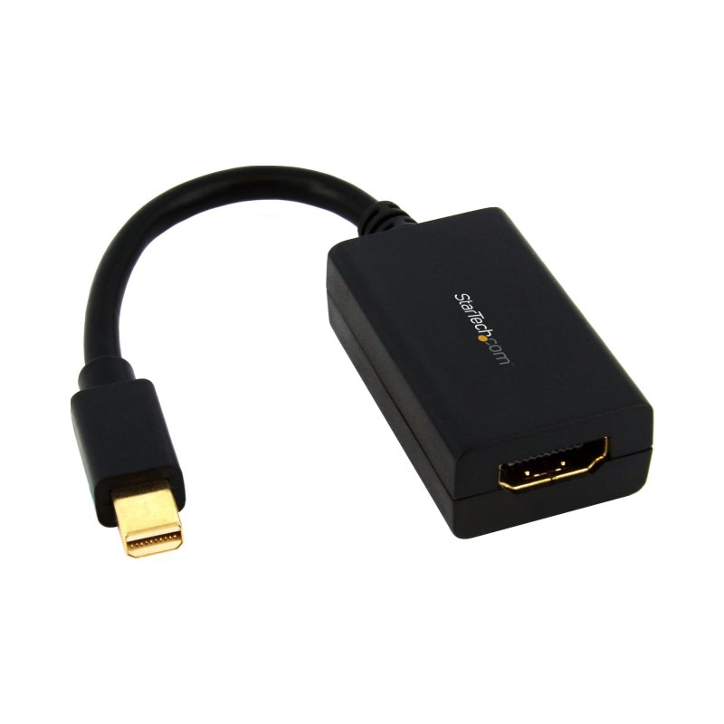 StarTech.com Adaptateur Mini DisplayPort vers HDMI - Convertisseur Vidéo mDP vers HDMI - 1080p - Mini DP ou Thunderbolt 1/2 Mac/PC vers Moniteur/TV HDMI - Dongle Adaptateur Passif mDP 1.2 vers HDMI - Version améliorée est MDP2HDEC