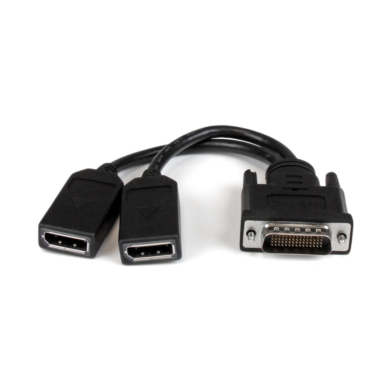 StarTech.com Câble adaptateur DMS-59 (LFH) vers 2x DisplayPort de 20cm - Câble en Y DMS 59 (M) vers double DP (F)