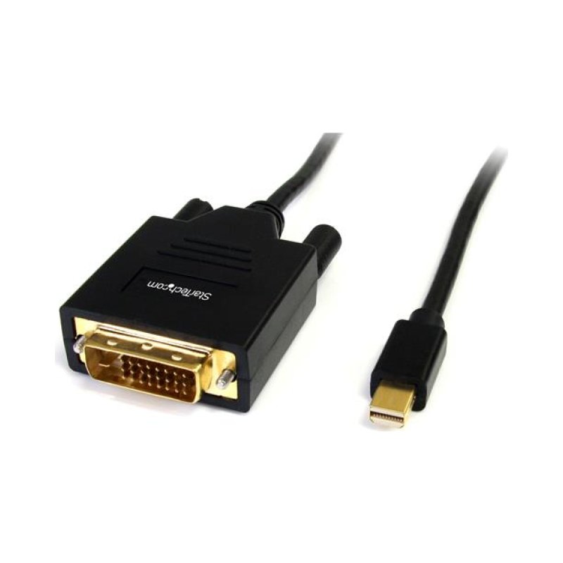 StarTech.com Câble Mini DisplayPort vers DVI de 1,8m - Adaptateur Mini DP à DVI - Vidéo 1080p - Passif mDP vers DVI-D Single Link, mDP ou Thunderbolt 1/2 Mac/PC vers Moniteur/Écran DVI