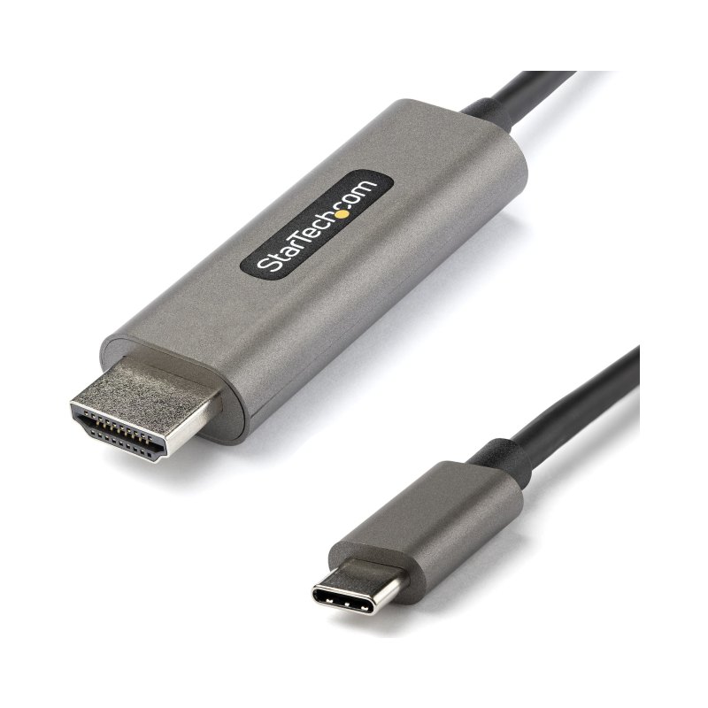 StarTech.com Câble USB C vers HDMI 4K 60Hz HDR10 4m - Câble Adaptateur Vidéo Ultra HD USB Type-C vers HDMI 4K 2.0b - Convertisseur Graphique USB-C vers HDMI HDR - DP 1.4 Alt Mode HBR3