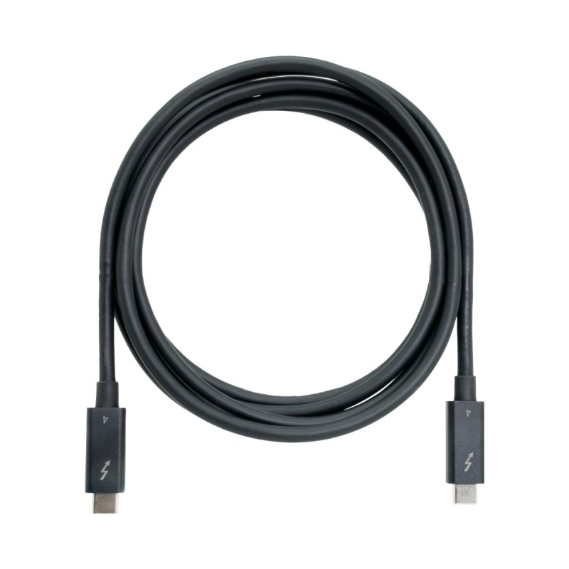 QNAP CAB-TBT4-2M Thunderbolt cable 40 Gbit/s Black