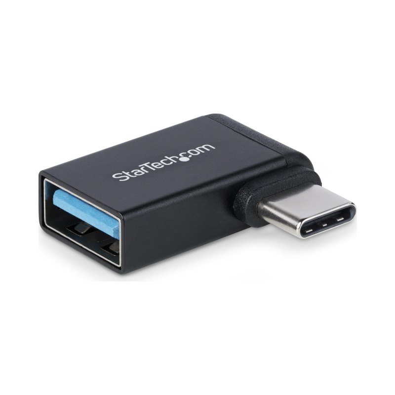 StarTech.com Adaptateur USB-C vers USB-A, Coudé à Droite, USB 5Gbps, 3A, Convertisseur USB-C Mâle vers USB-A Femelle, Boîtier Métallique Durable - Compatible Thunderbolt