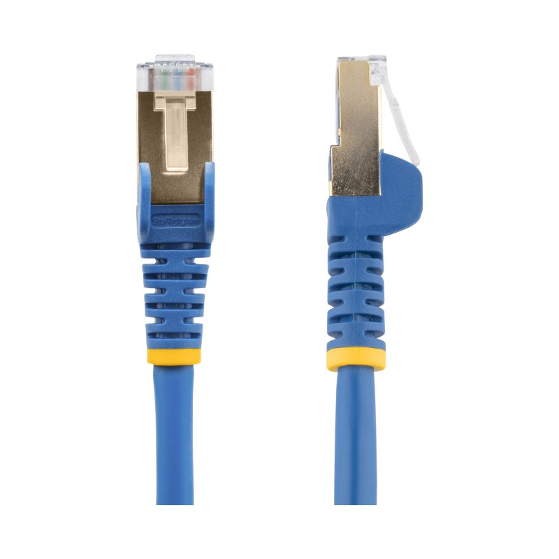 StarTech.com 20ft CAT6a Ethernet Cable - 10 Gigabit Shielded Snagless RJ45 100W PoE Patch Cord - 10GbE STP Network Cable w/Strain Relief - Blue Individually Tested/Wiring is UL Certified/TIA