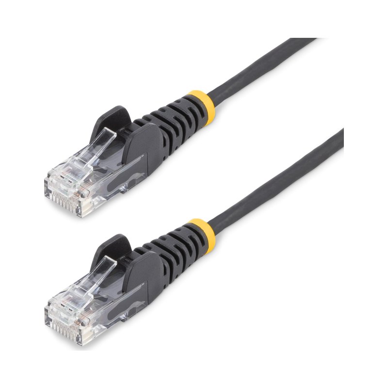 StarTech.com N6PAT25BLKS câble de réseau Noir 7,6 m Cat6 U/UTP (UTP)
