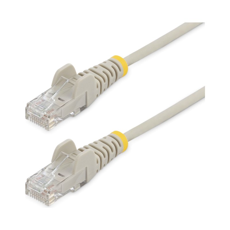StarTech.com 10 ft. CAT6 Ethernet Cable - Slim - Snagless RJ45 Connectors - Gray