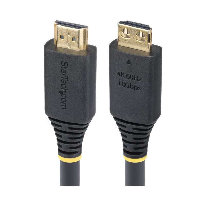 StarTech.com Câble HDMI Haute Vitesse de 7 m avec Connecteurs à Verrouillage, 4K 60 Hz/1440p 144 Hz, HDR10/HDCP 2.2/ARC, 18 Gbps, Câble UHD HDMI pour Téléviseur/Moniteur/Écran, Gaine TPE