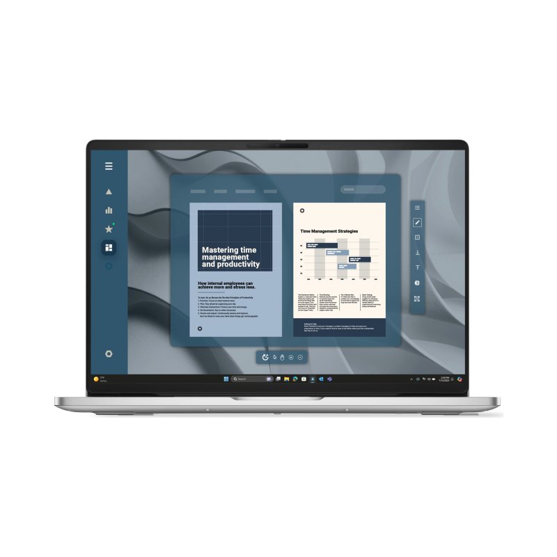 DELL Pro 16 PC16255 Copilot+ PC AMD Ryzen AI 7 PRO 350 Ordinateur portable 40,6 cm (16") Full HD+ 16 Go DDR5-SDRAM 512 Go SSD Wi-Fi 6E (802.11ax) Windows 11 Pro Argent, Platine Anglais américain