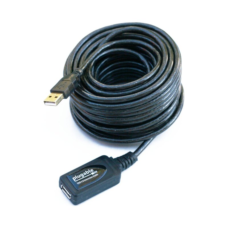 Plugable Technologies USB2-5M USB cable USB 2.0 USB A 0.48 Gbit/s Black