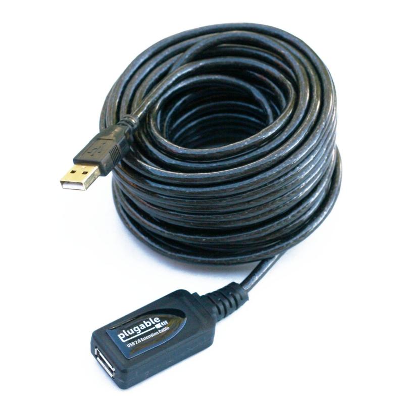Plugable Technologies USB2-5M câble USB USB 2.0 USB A 0,48 Gbit/s Noir