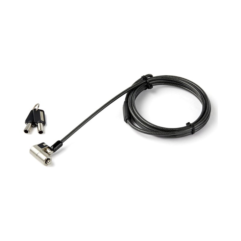 StarTech.com Câble de verrouillage à clé de 2 m pour ordinateur portable - K-Slot, Nano, Wedge Slot