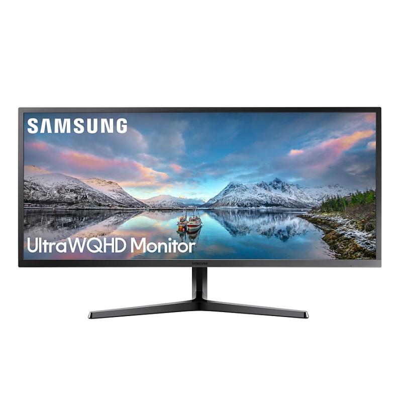Samsung LS34J552WQNXZA écran plat de PC 86,6 cm (34.1") 3440 x 1440 pixels Quad HD Bleu, Gris