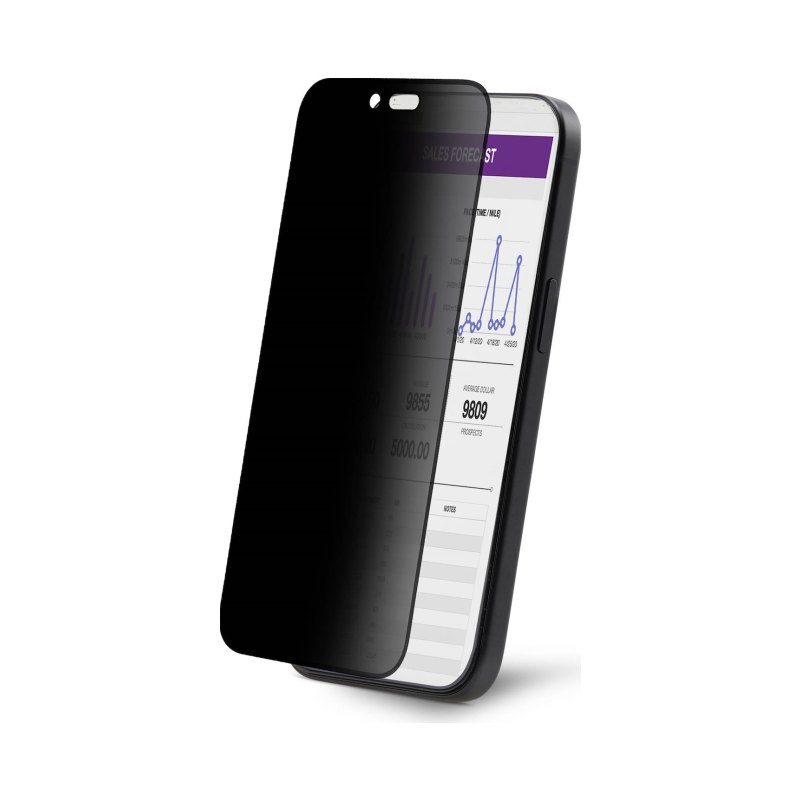 StarTech.com Filtre de Confidentialité pour iPhone 16 Pro à 4 Directions et 360°, Supporte l'Orientation Portrait/Paysage, Tactile, Protection en Verre Trempé, Filtre à 4 Directions, TAA