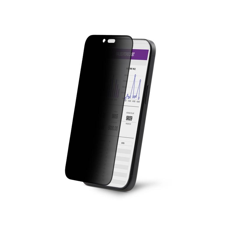 StarTech.com Filtre de Confidentialité pour iPhone 16 Pro à 4 Directions et 360°, Supporte l'Orientation Portrait/Paysage, Tactile, Protection en Verre Trempé, Filtre à 4 Directions, TAA
