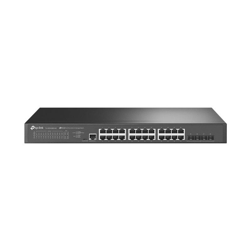TP-Link JetStream TL-SG3428X-M2 network switch Managed L2+ 2.5G Ethernet (100/1000/2500) 1U Black