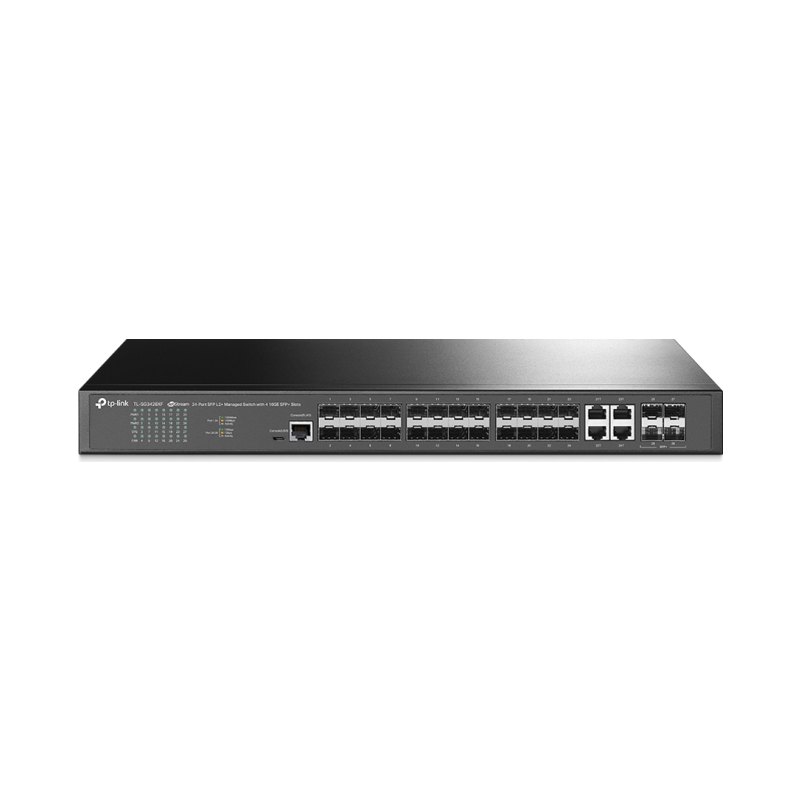 TP-Link JetStream 24-Port SFP L2+ Managed Switch with 4 10GE SFP+ Slots