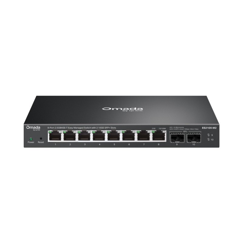TP-Link ES210X-M2 network switch Managed 2.5G Ethernet (100/1000/2500) Desktop/Wall-Mounting Black
