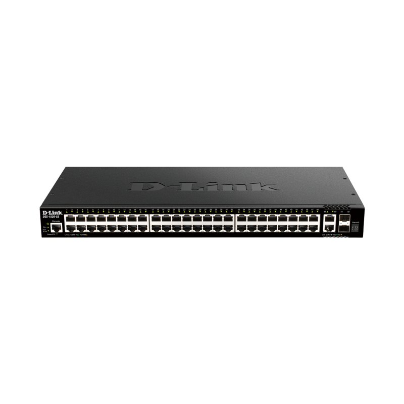 D-Link 48-Port Gigabit Stackable Smart Managed Switch with 2 x 10GBase-T Ports & 2 x 10G SFP+