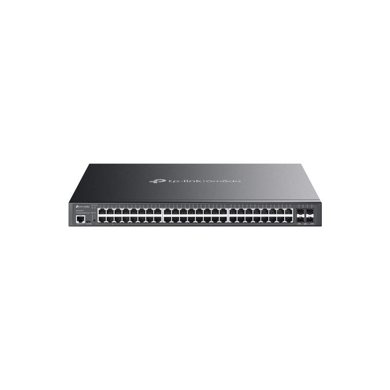 TP-Link Omada SG3452XMPP commutateur réseau Géré L2+ Gigabit Ethernet (10/100/1000) Connexion Ethernet, supportant l'alimentation via ce port (PoE) 1U Noir