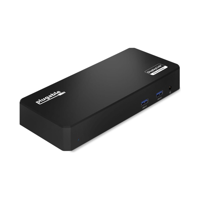 Plugable Technologies UD-3900PDZ laptop dock/port replicator Docking USB 3.2 Gen 1 (3.1 Gen 1) Type-C Black
