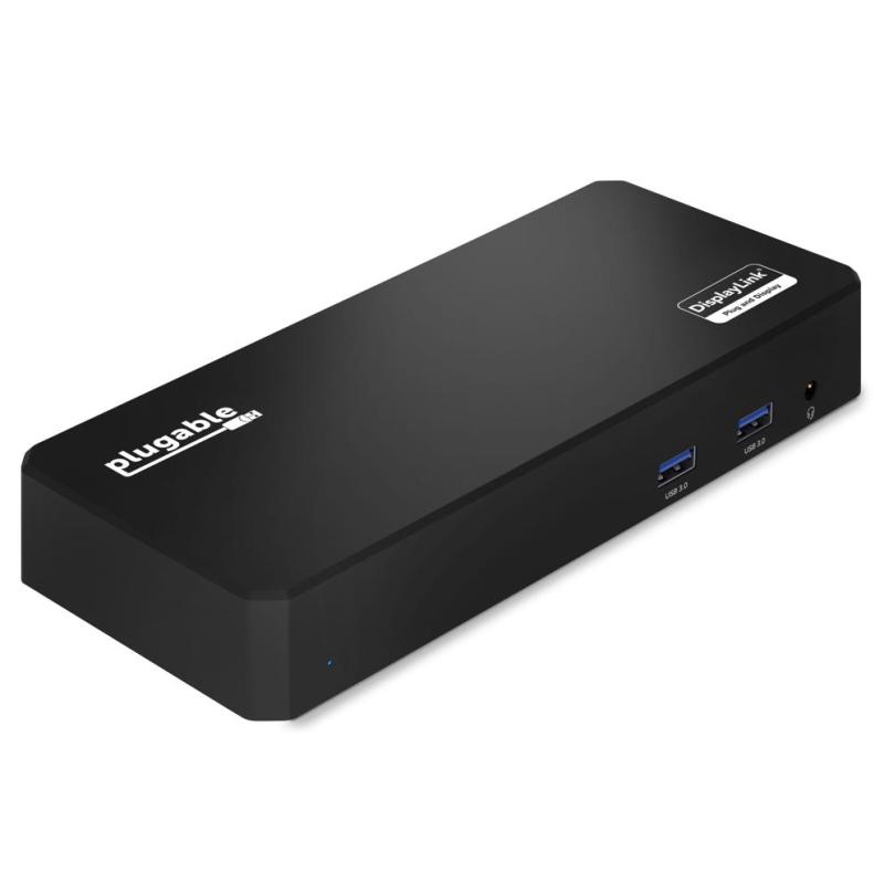 Plugable Technologies UD-3900PDZ station d'accueil USB 3.2 Gen 1 (3.1 Gen 1) Type-C Noir