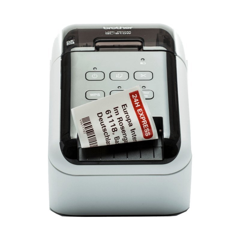 Brother QL-810W label printer Direct thermal Colour 300 x 600 DPI 176 mm/sec Wired & Wireless DK Wi-Fi