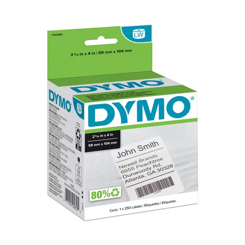 DYMO 1763982 printer label White Self-adhesive printer label