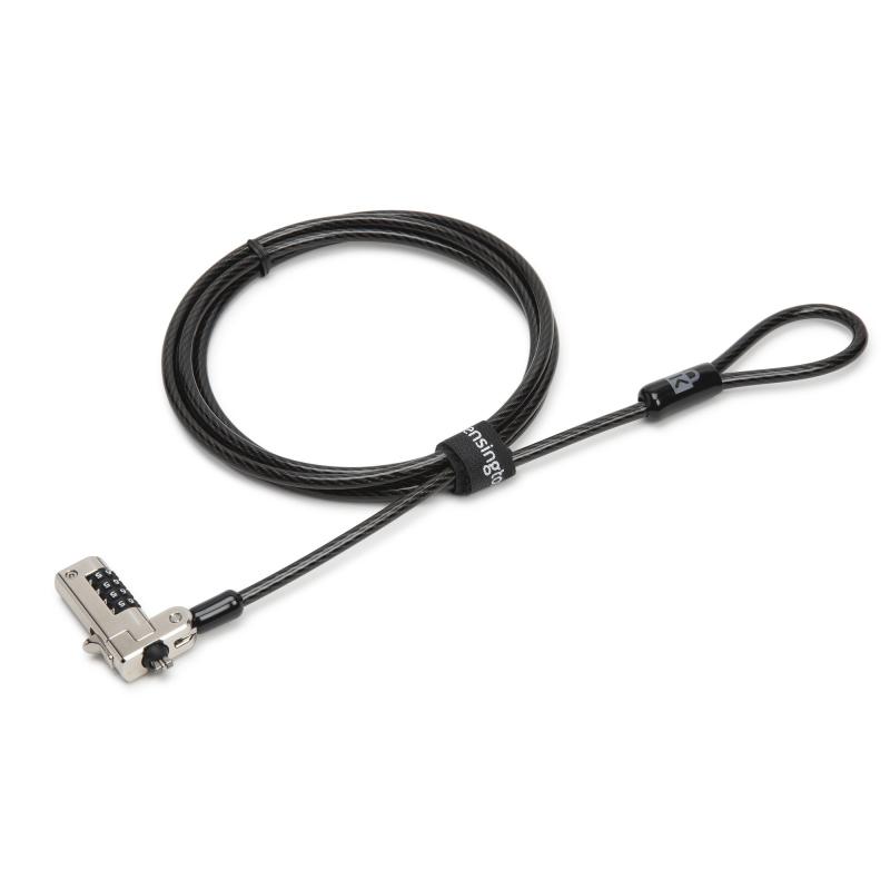 Kensington Slim N17 Série de verrouillage de laptop à combinaison pour fentes en forme de coin