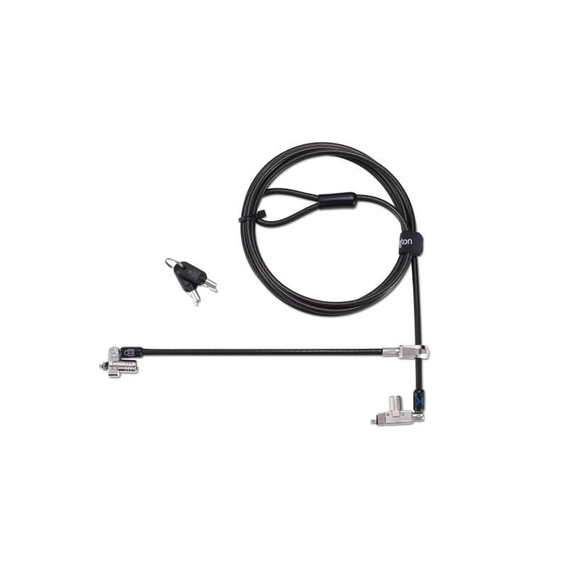 Kensington Slim N17 2.0 Clé Dual Head Verrouillage d'Ordinateur Portable pour Fentes en Forme de Coin