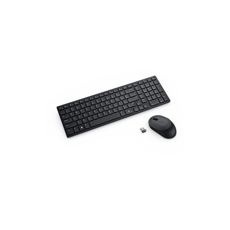 DELL KM555 clavier Souris incluse Universel RF sans fil + Bluetooth Canadien Noir