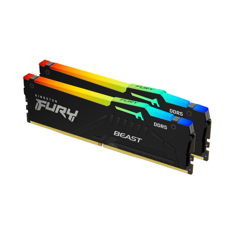 Kingston Technology FURY Beast 32GB 6000MT/s DDR5 CL36 DIMM (Kit of 2) RGB EXPO