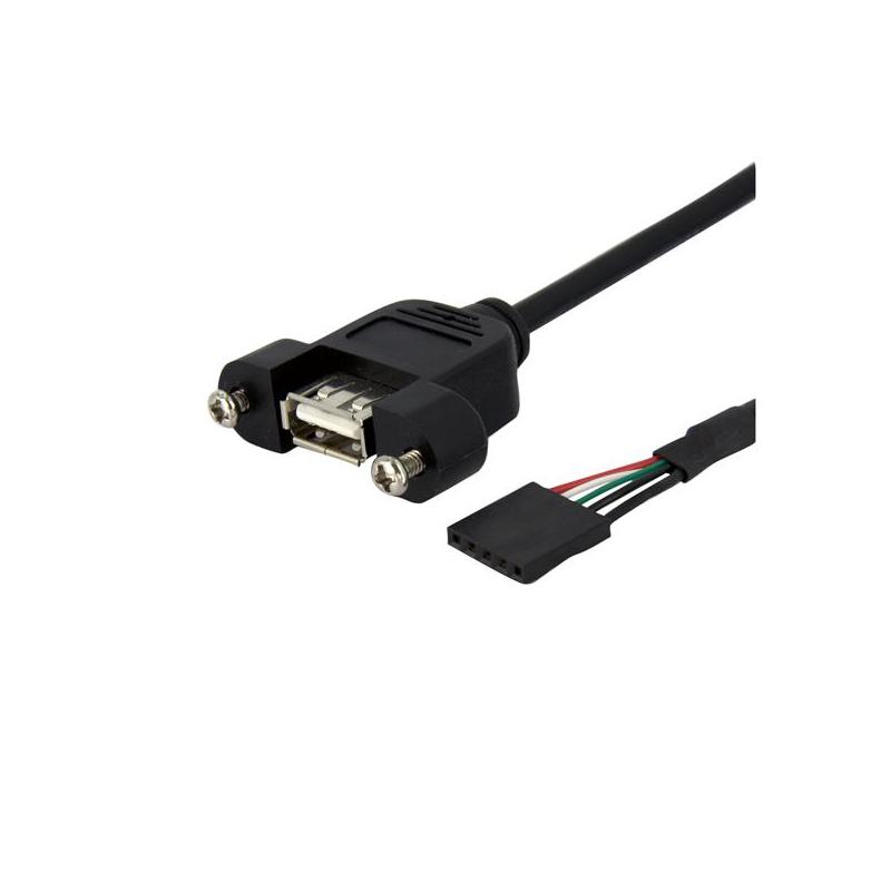 StarTech.com Câble Adaptateur USB 2.0 Header Carte Mère Interne vers Externe - Montable sur Boîtier