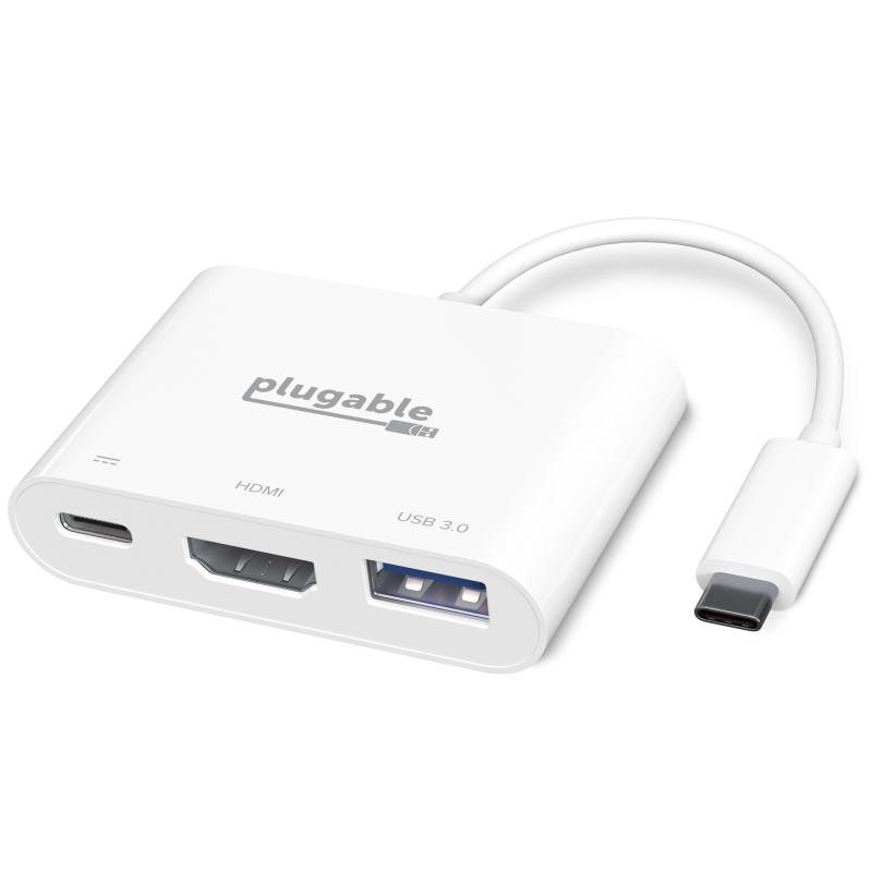 Plugable Technologies USBC-MD103 station d'accueil Avec fil USB Type-C Blanc