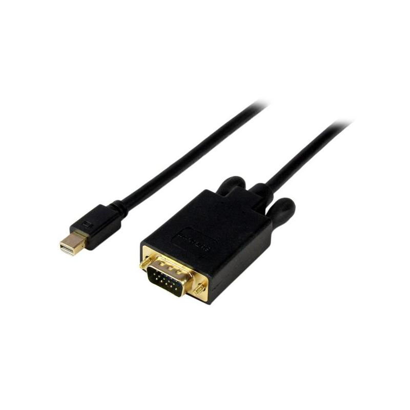 StarTech.com 10ft (3m) Mini DisplayPort to VGA Adapter Converter Cable – mDP to VGA 1920x1200 - Black