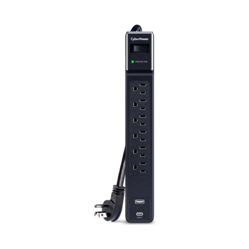 CyberPower 6 Outlet Surge Strip With USB