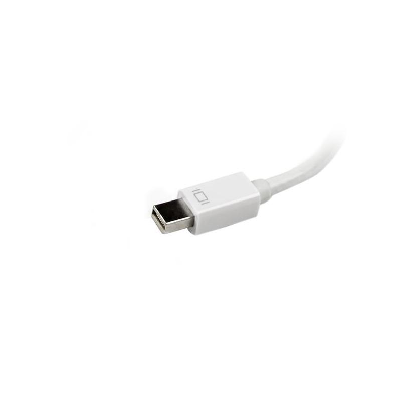 StarTech.com Travel A/V Adapter: 3-in-1 Mini DisplayPort to VGA DVI or HDMI Converter - White 3