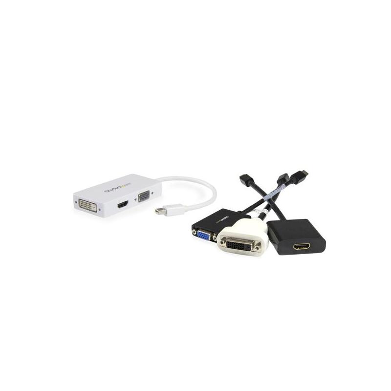 StarTech.com Travel A/V Adapter: 3-in-1 Mini DisplayPort to VGA DVI or HDMI Converter - White 4