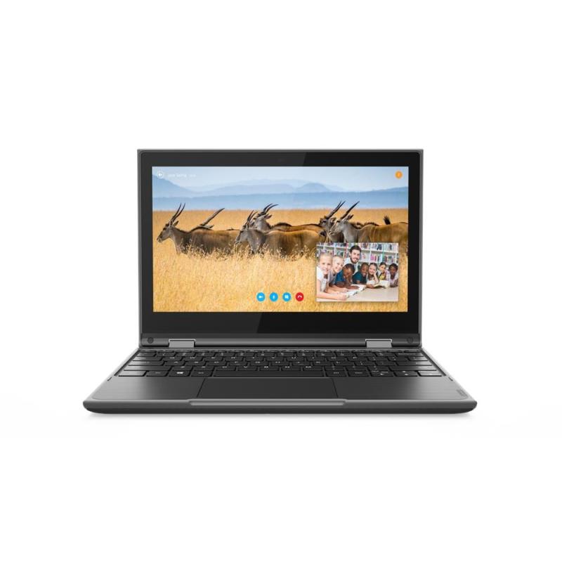 Lenovo 300e 2nd Gen (AMD) Hybrid (2-in-1) 29.5 cm (11.6") Touchscreen HD 4 GB DDR4-SDRAM 64 GB eMMC Wi-Fi 5 (802.11ac) Windows 10 Pro Education Black