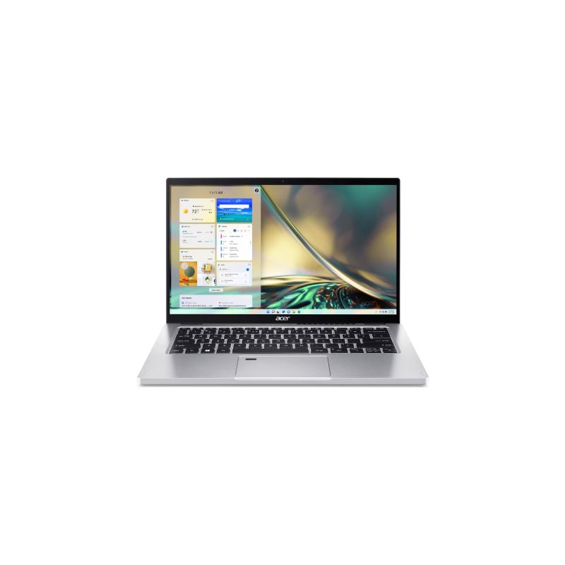 Acer Spin 3 SP314-55N-536K Intel® Core™ i5 i5-1235U Hybrid (2-in-1) 35.6 cm (14") Touchscreen Full HD 8 GB LPDDR4x-SDRAM 512 GB SSD Wi-Fi 6 (802.11ax) Windows 11 Home Silver