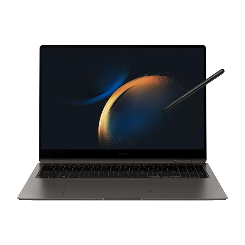 Samsung Galaxy Book3 Pro 360 NP960QFG-KA1CA laptop Intel® Core™ i7 i7-1360P Hybrid (2-in-1) 40.6 cm (16") Touchscreen WQXGA+ 16 GB LPDDR5-SDRAM 512 GB SSD Wi-Fi 6E (802.11ax) Windows 11 Home Graphite 2