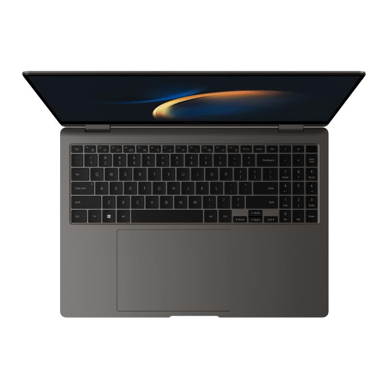 Samsung Galaxy Book3 Pro 360 NP960QFG-KA1CA laptop Intel® Core™ i7 i7-1360P Hybrid (2-in-1) 40.6 cm (16") Touchscreen WQXGA+ 16 GB LPDDR5-SDRAM 512 GB SSD Wi-Fi 6E (802.11ax) Windows 11 Home Graphite 3