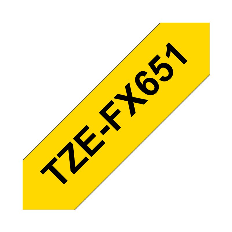 Brother TZE-FX651 label-making tape Black on yellow TZ