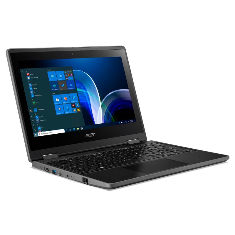 Acer TravelMate TMB311R-32-C31R Intel® Celeron® N N5100 Hybrid (2-in-1) 29.5 cm (11.6") Touchscreen HD 4 GB DDR4-SDRAM 128 GB Flash Wi-Fi 6 (802.11ax) Windows 10 Pro English Black 2