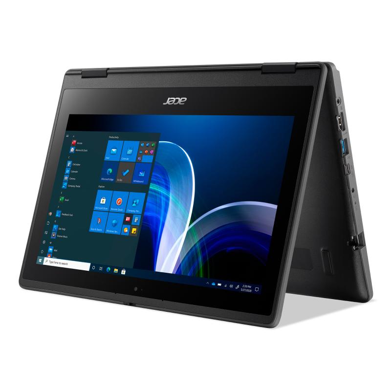 Acer TravelMate TMB311R-32-C31R Intel® Celeron® N N5100 Hybrid (2-in-1) 29.5 cm (11.6") Touchscreen HD 4 GB DDR4-SDRAM 128 GB Flash Wi-Fi 6 (802.11ax) Windows 10 Pro English Black 4