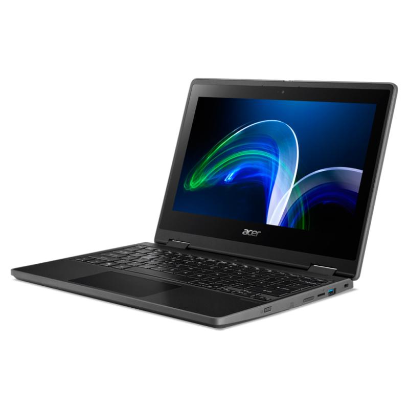 Acer TravelMate Spin B3 NX.VQWAA.005 laptop Intel® Celeron® N5100 Hybrid (2-in-1) 29.5 cm (11.6") Touchscreen HD 4 GB DDR4-SDRAM 128 GB SSD Wi-Fi 6 (802.11ax) Windows 11 Pro Education Black 2