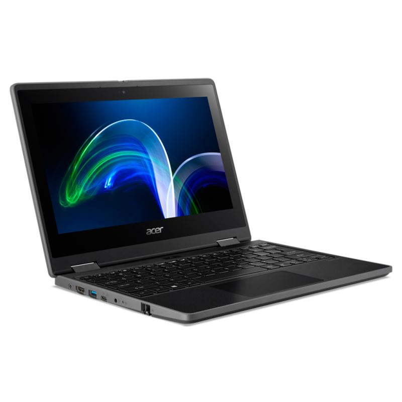 Acer TravelMate Spin B3 NX.VQWAA.005 laptop Intel® Celeron® N5100 Hybrid (2-in-1) 29.5 cm (11.6") Touchscreen HD 4 GB DDR4-SDRAM 128 GB SSD Wi-Fi 6 (802.11ax) Windows 11 Pro Education Black 3