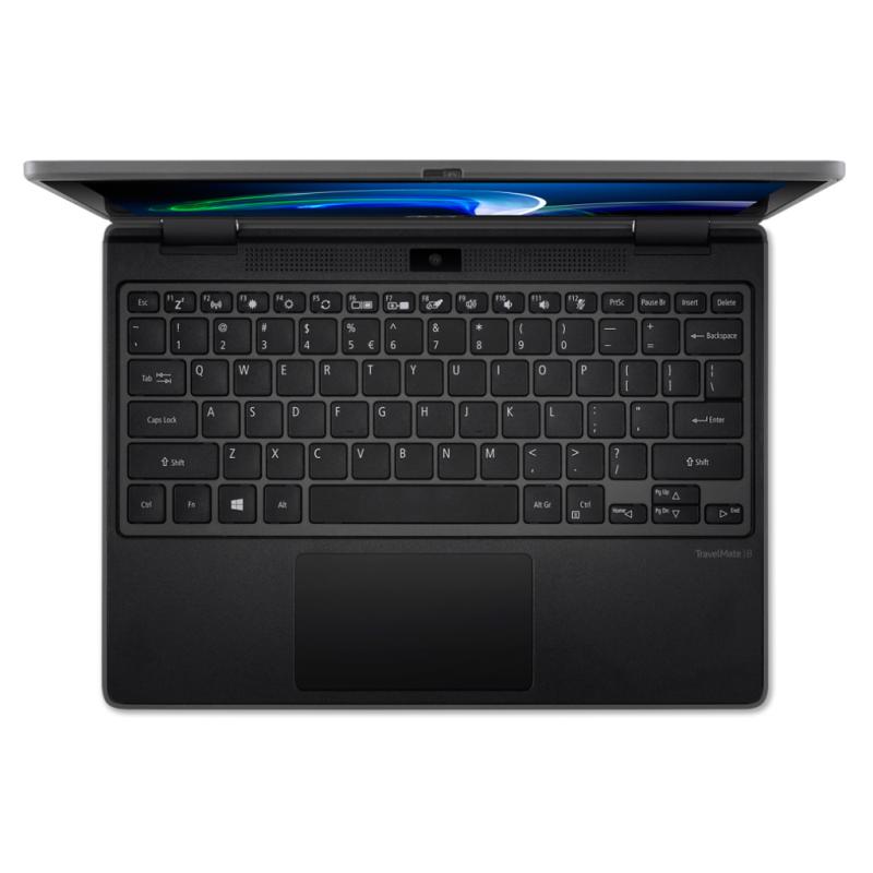 Acer TravelMate Spin B3 NX.VQWAA.005 laptop Intel® Celeron® N5100 Hybrid (2-in-1) 29.5 cm (11.6") Touchscreen HD 4 GB DDR4-SDRAM 128 GB SSD Wi-Fi 6 (802.11ax) Windows 11 Pro Education Black 4
