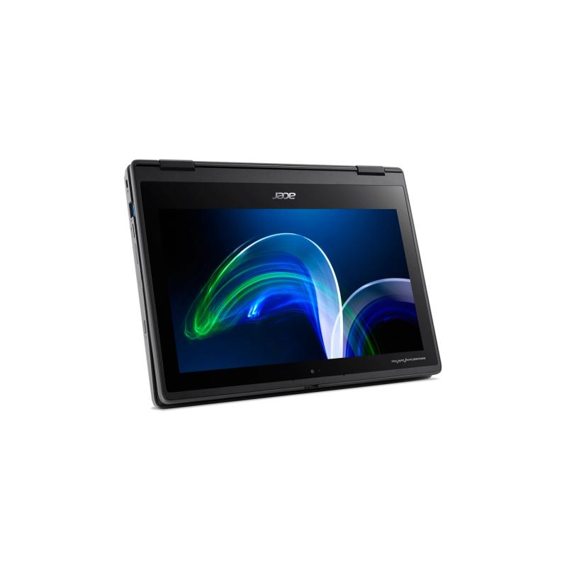 Acer TravelMate Spin B3 TMB311R-32-C47B Intel® Celeron® N N5100 Hybrid (2-in-1) 29.5 cm (11.6") Touchscreen HD 8 GB DDR4-SDRAM 128 GB Flash Wi-Fi 6 (802.11ax) Windows 11 Pro Black 3