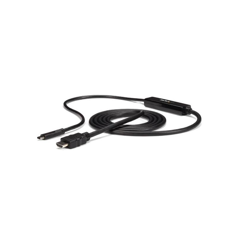 StarTech.com 3ft (1m) USB C to HDMI Cable - 4K 30Hz USB Type-C to HDMI Video Display Converter - USB-C DP Alt Mode to HDMI Monitor Adapter Cord - Thunderbolt Compatible