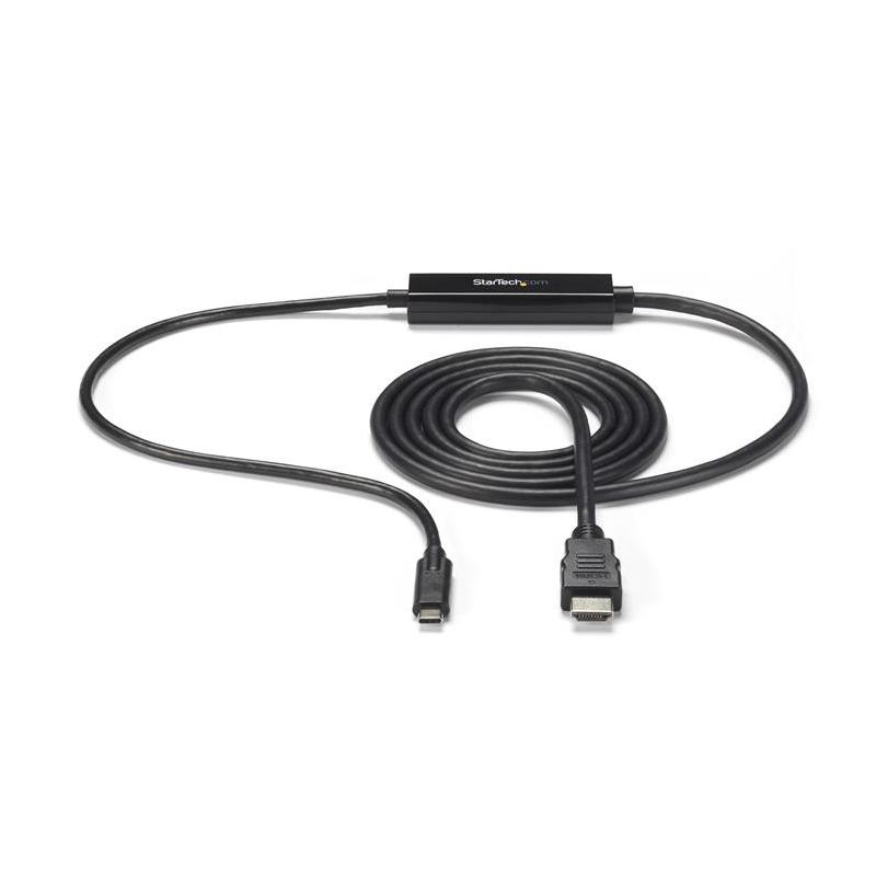 StarTech.com 3ft (1m) USB C to HDMI Cable - 4K 30Hz USB Type-C to HDMI Video Display Converter - USB-C DP Alt Mode to HDMI Monitor Adapter Cord - Thunderbolt Compatible 4