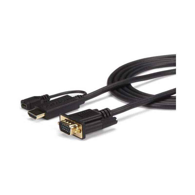 StarTech.com 10ft (3m) HDMI to VGA Active Converter Cable - HDMI to VGA Adapter - 1920x1200 or 1080p